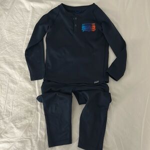 Patagonia Baby Capilene Midweight Henley and Pants